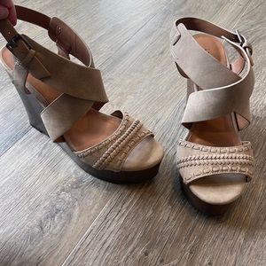 Indigo road taupe Wedges